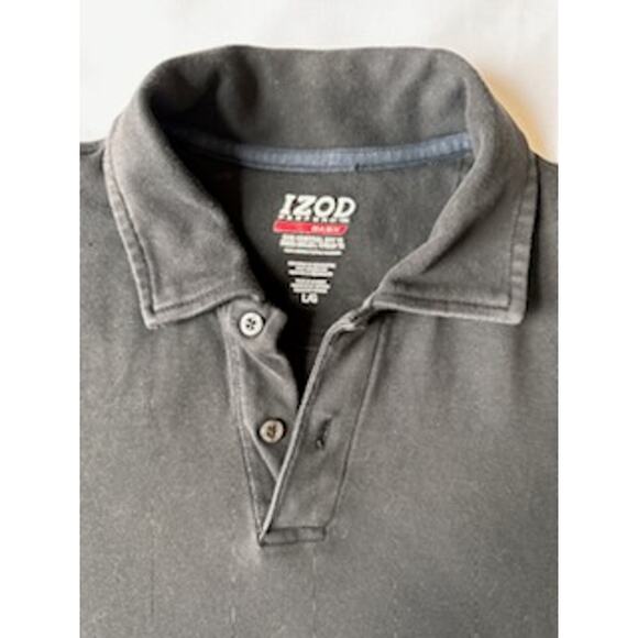 Izod Perform Basix Black Polo - Men's Large - UPF 15 - Excellent Condition - Picture 3 of 5